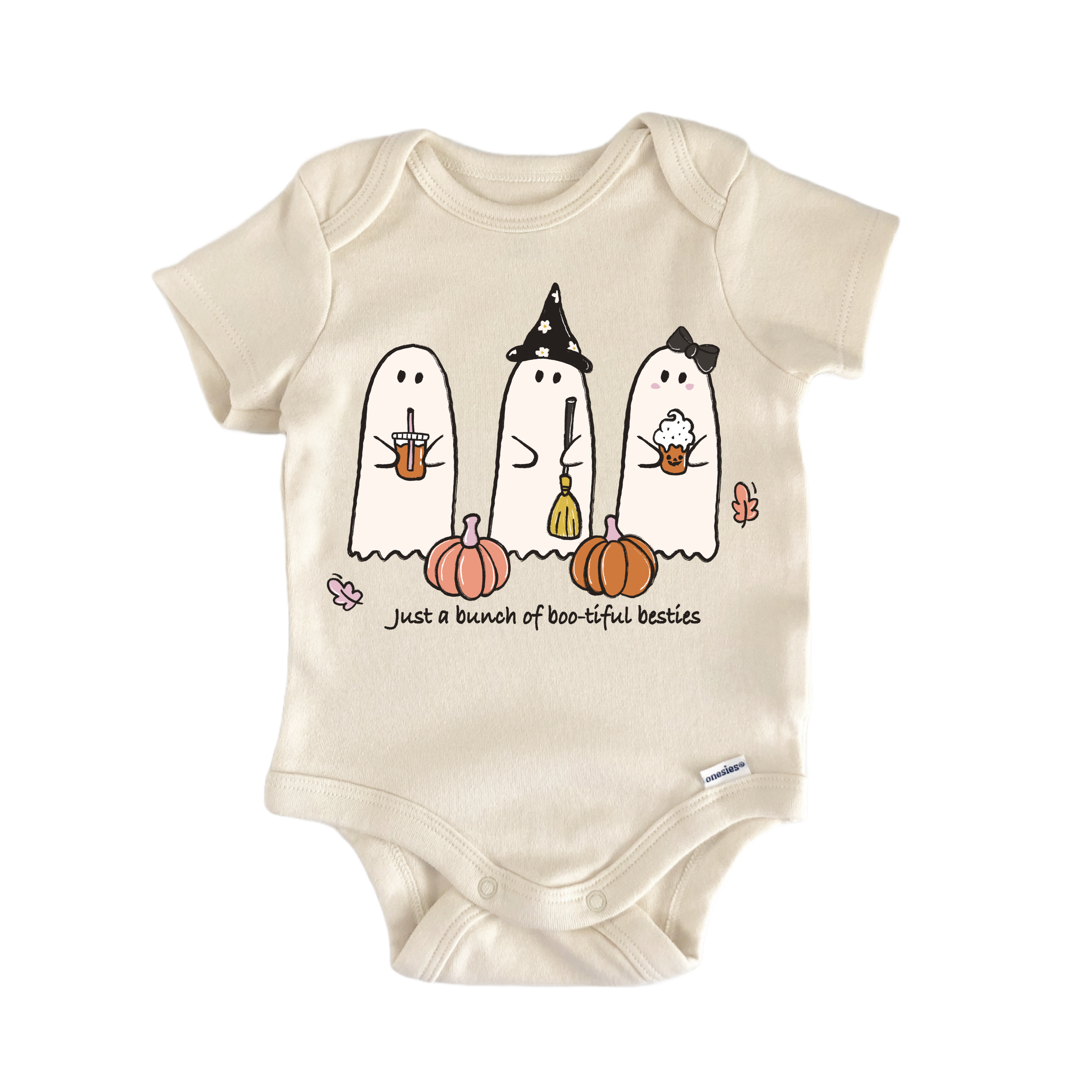 3 Ghost Besties Halloween - Baby Bodysuit-0