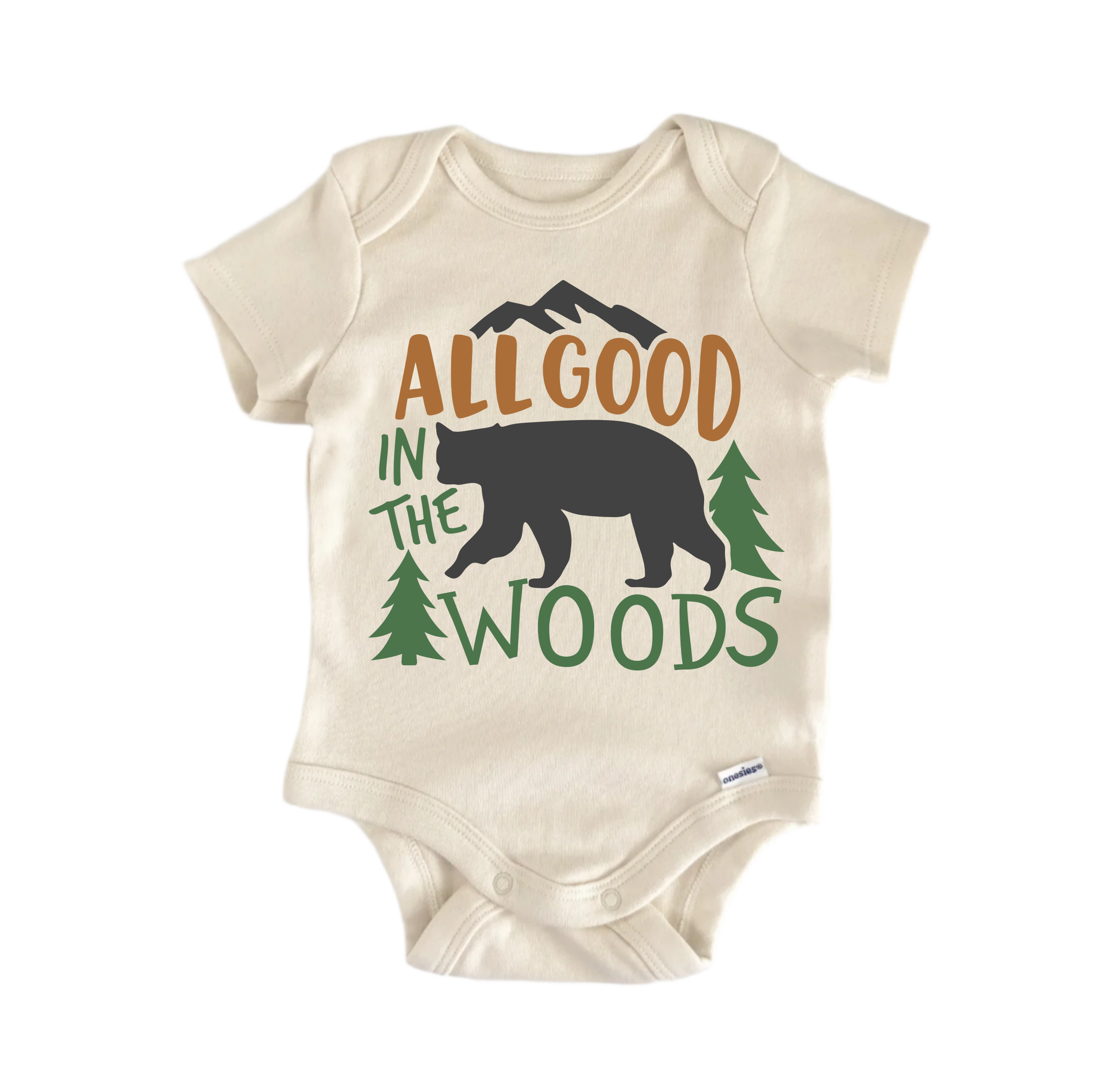 All Good In The Woods Bear Adventure - Baby Boy Girl Clothes Infant Bodysuit Funny Cute-0