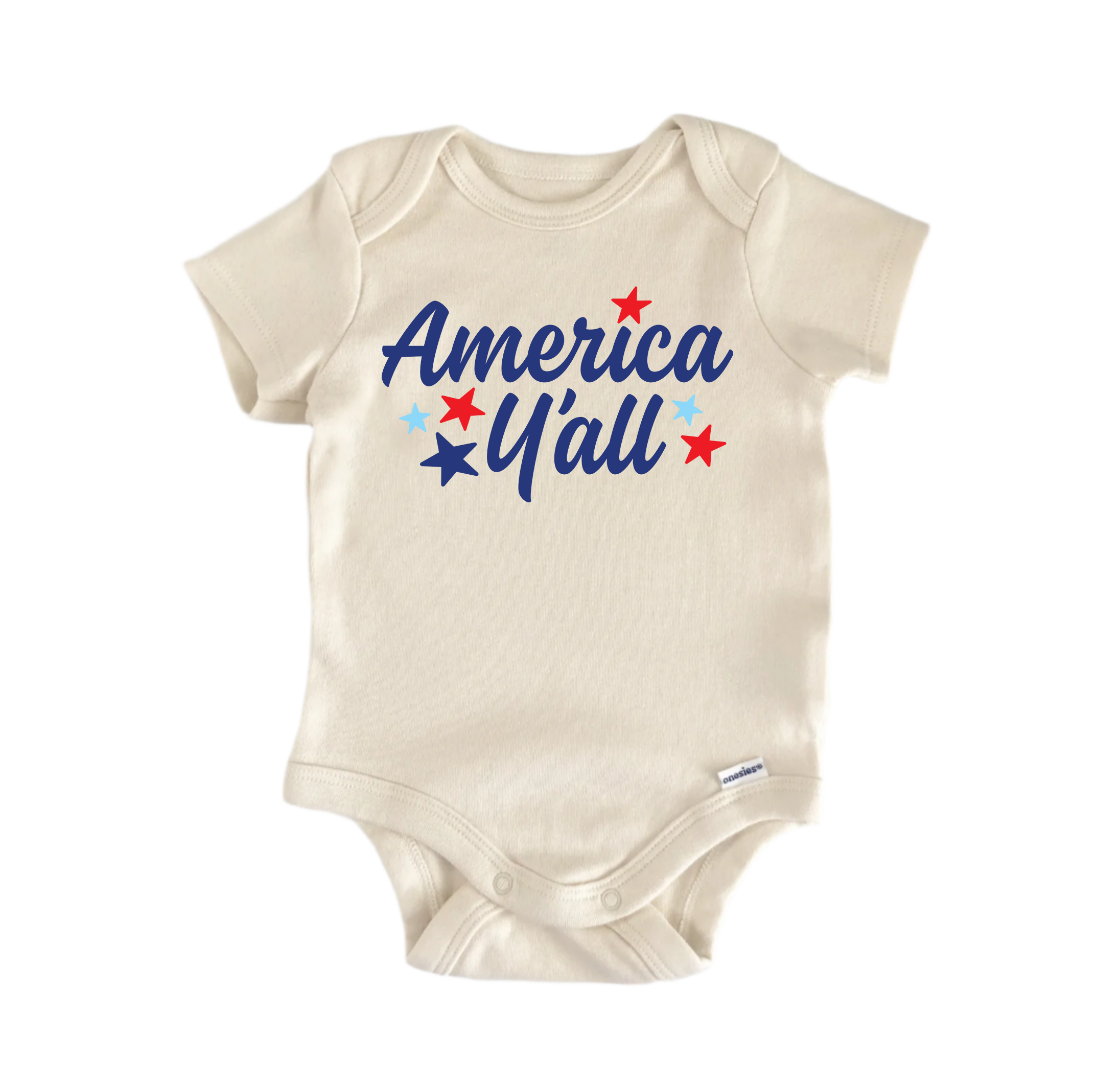America U All July 4th Patriotic - Baby Boy Girl Clothes Bodysuit-0