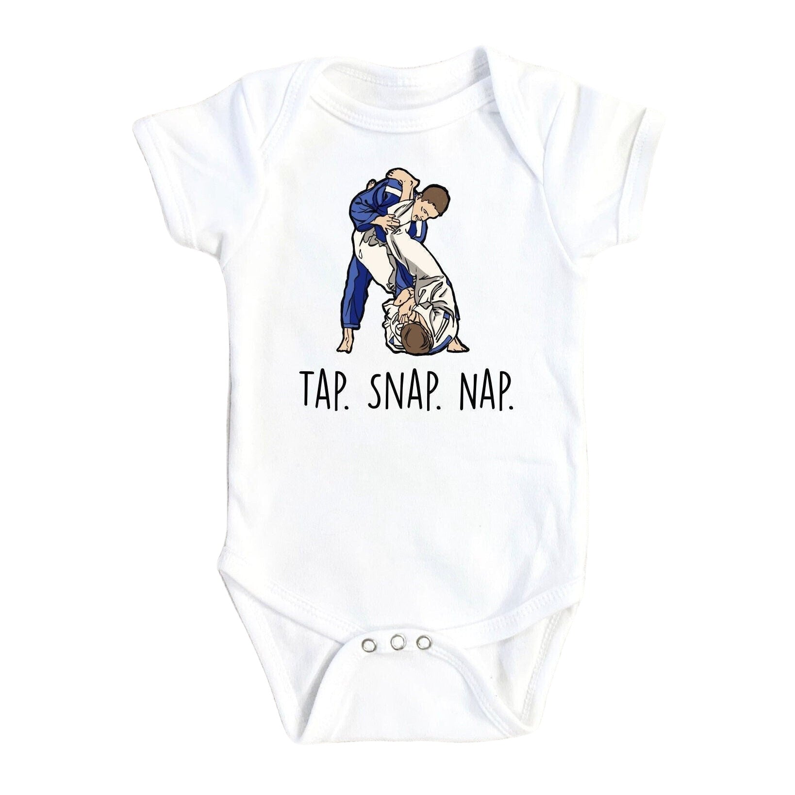 Jiu Jitsu Tap Roll - Baby Boy Girl Clothes Infant Bodysuit Funny Cute Newborn-0