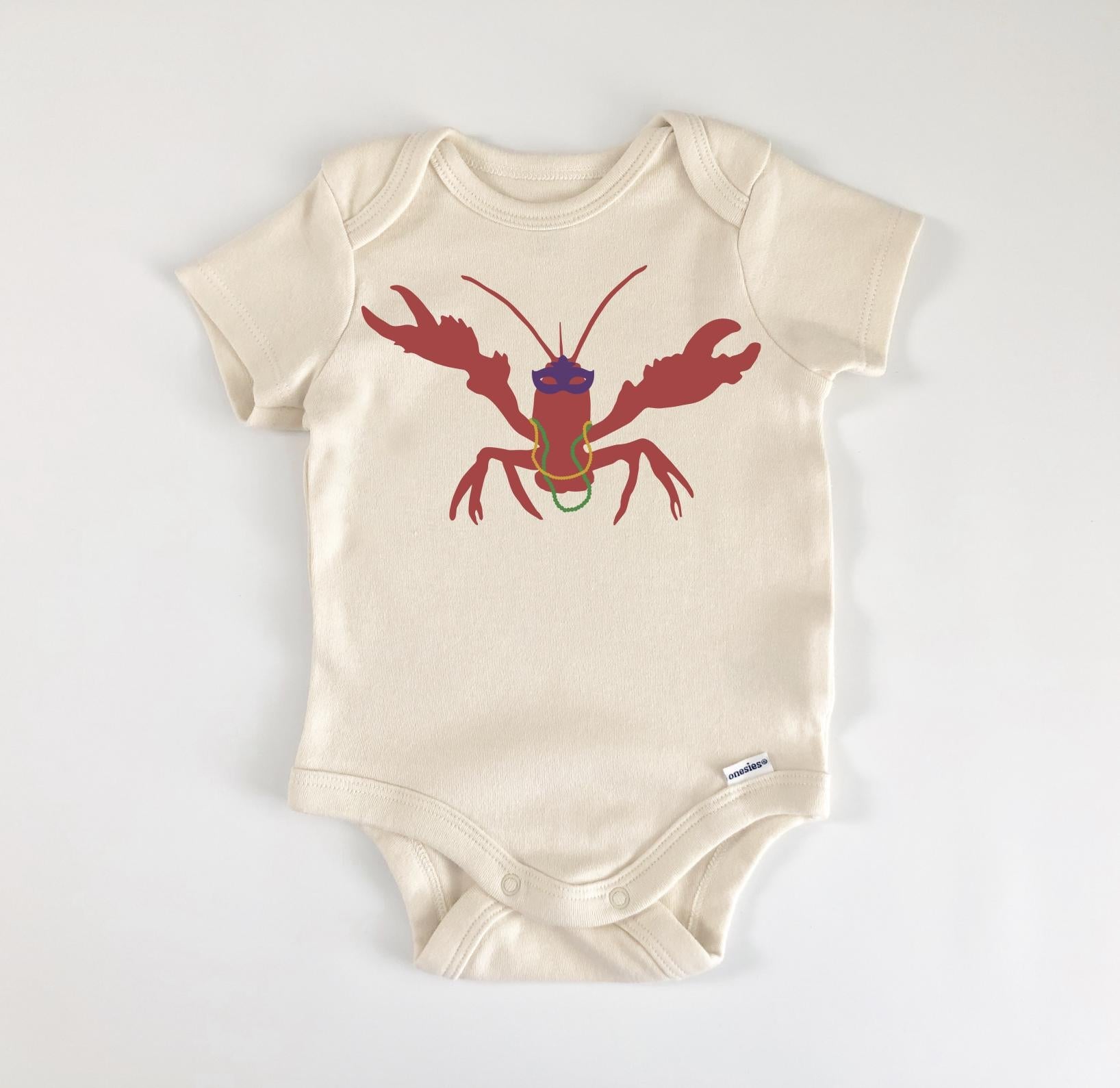Crawfish Mardi Gras - Baby Boy Girl Clothes Infant Bodysuit Funny Cute Newborn-0