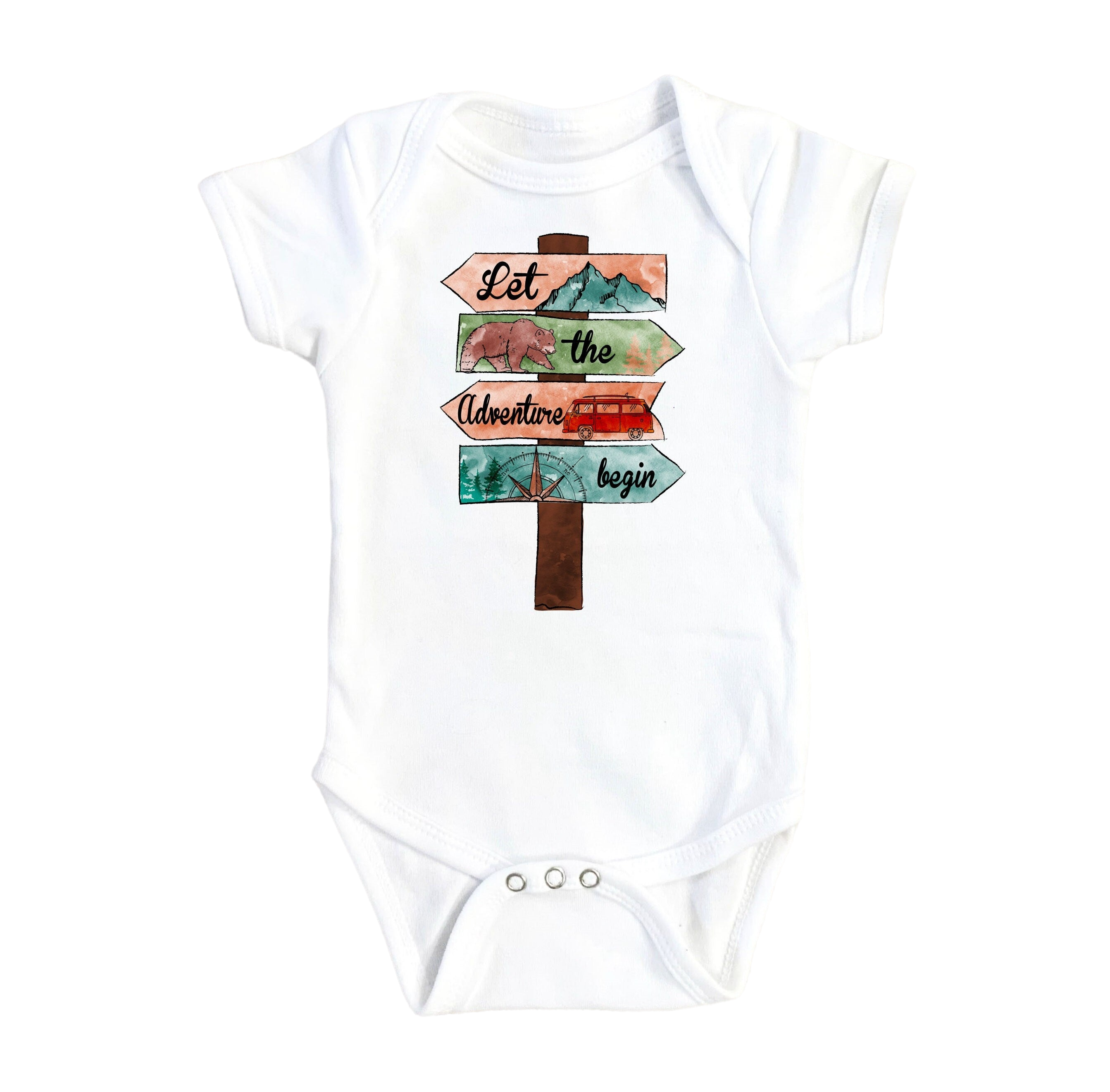 Adventure Sign - Baby Boy Girl Clothes Infant Bodysuit Funny Cute Newborn-0