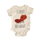 Auntie Ant Aunt - Baby Boy Girl Clothes Infant Bodysuit Funny Cute Newborn-0