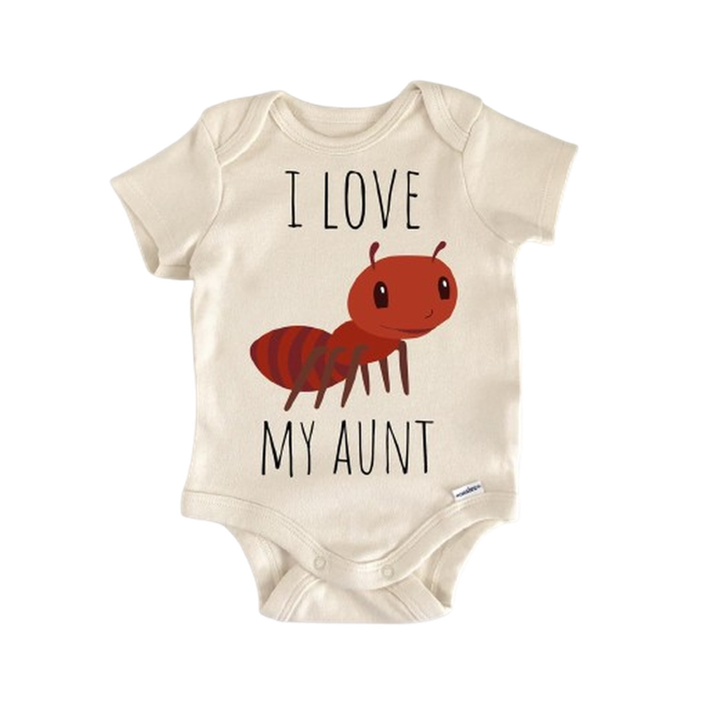 Auntie Ant Aunt - Baby Boy Girl Clothes Infant Bodysuit Funny Cute Newborn-0