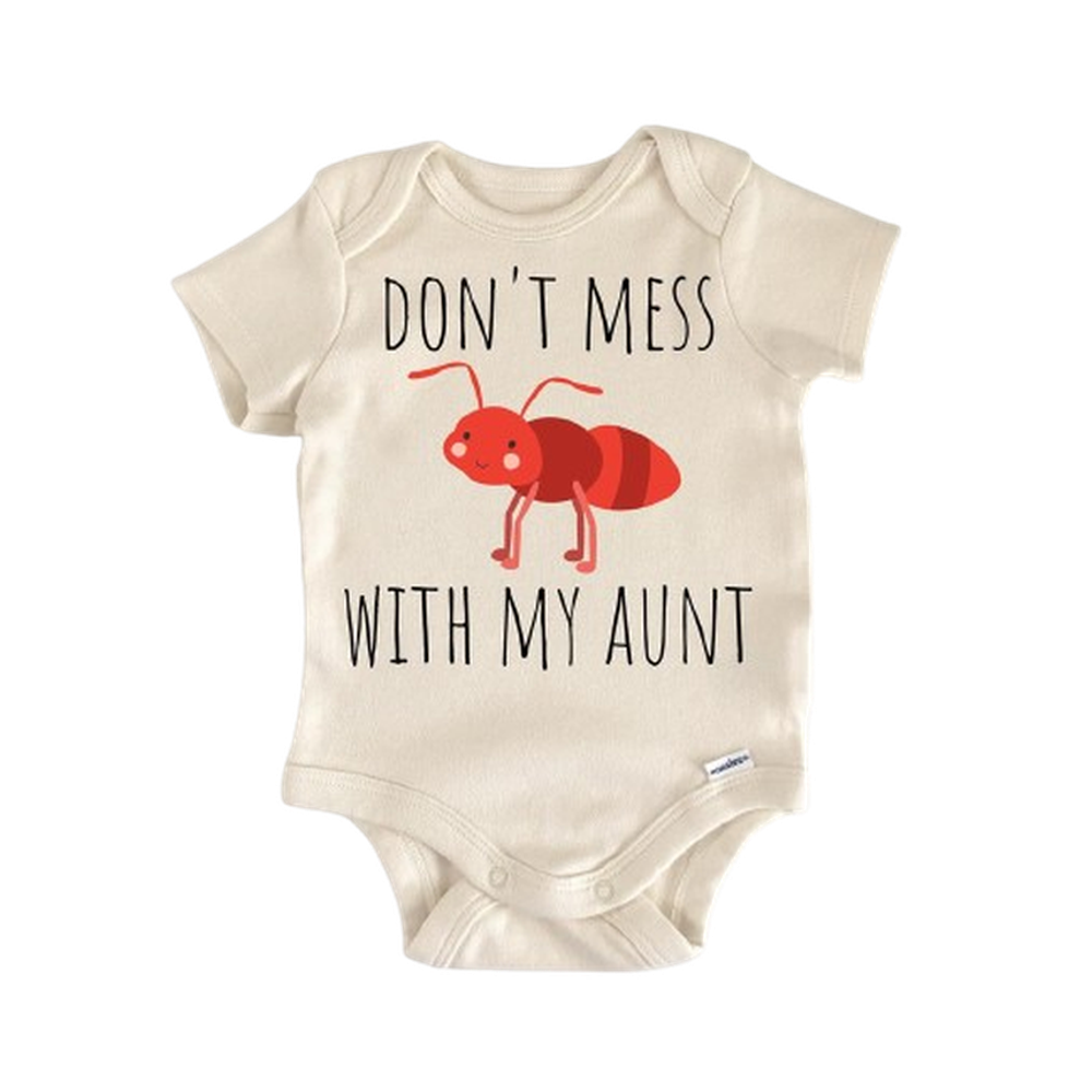 Auntie Aunt Ant - Baby Boy Girl Clothes Infant Bodysuit Funny Cute Newborn-0