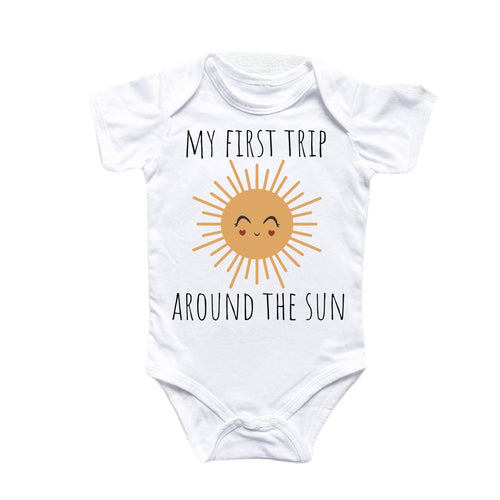 1st Birthday Sun - Baby Boy Girl Clothes Infant Bodysuit Funny Cute Newborn-0