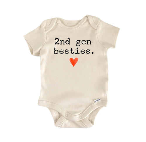2nd Generation Best Friends - Baby Boy Girl Clothes Infant Bodysuit Funny Cute Newborn-0