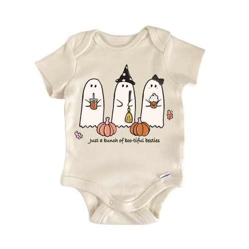 3 Ghost Besties Halloween - Baby Bodysuit-0