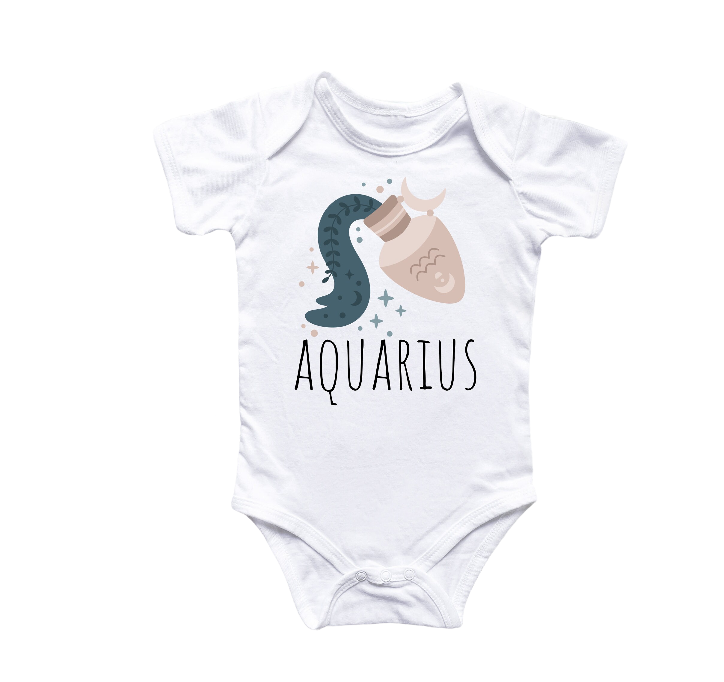 Aquarius Zodiac - Baby Boy Girl Clothes Infant Bodysuit Funny Cute Newborn 2-0