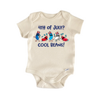 4th Of July Cool Beans Patriotic -  Baby Boy Girl Clothes Bodysuit Funny Cute-0