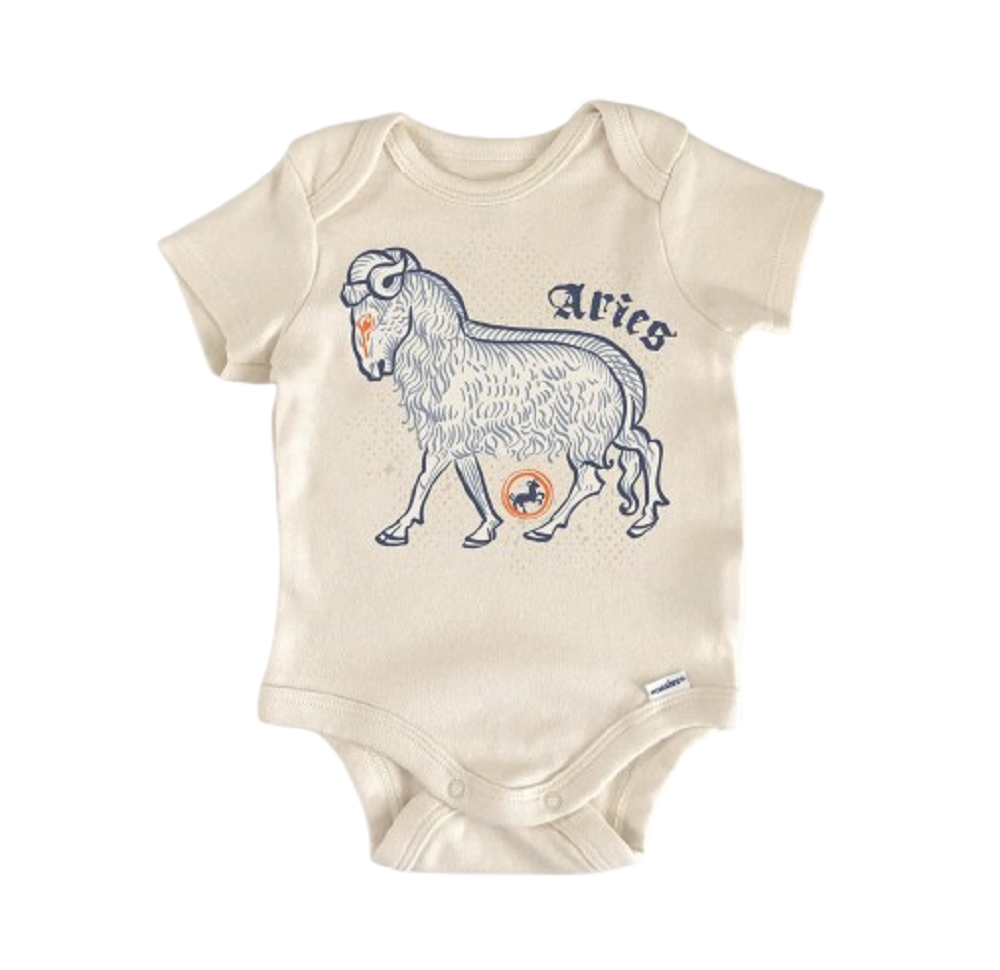 Aries Zodiac Constellation - Baby Boy Girl Clothes Infant Bodysuit Funny Cute-0
