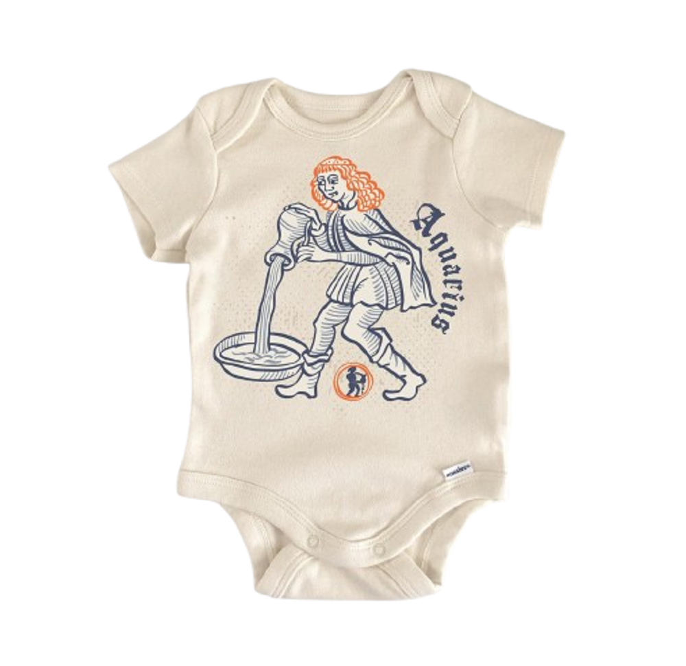 Aquarius Zodiac Constellation - Baby Boy Girl Clothes Infant Bodysuit Funny Cute-0