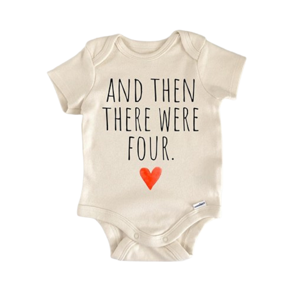 4th Baby Pregnancy Announcement - Baby Boy Girl Clothes Infant Bodysuit Funny Cute-0