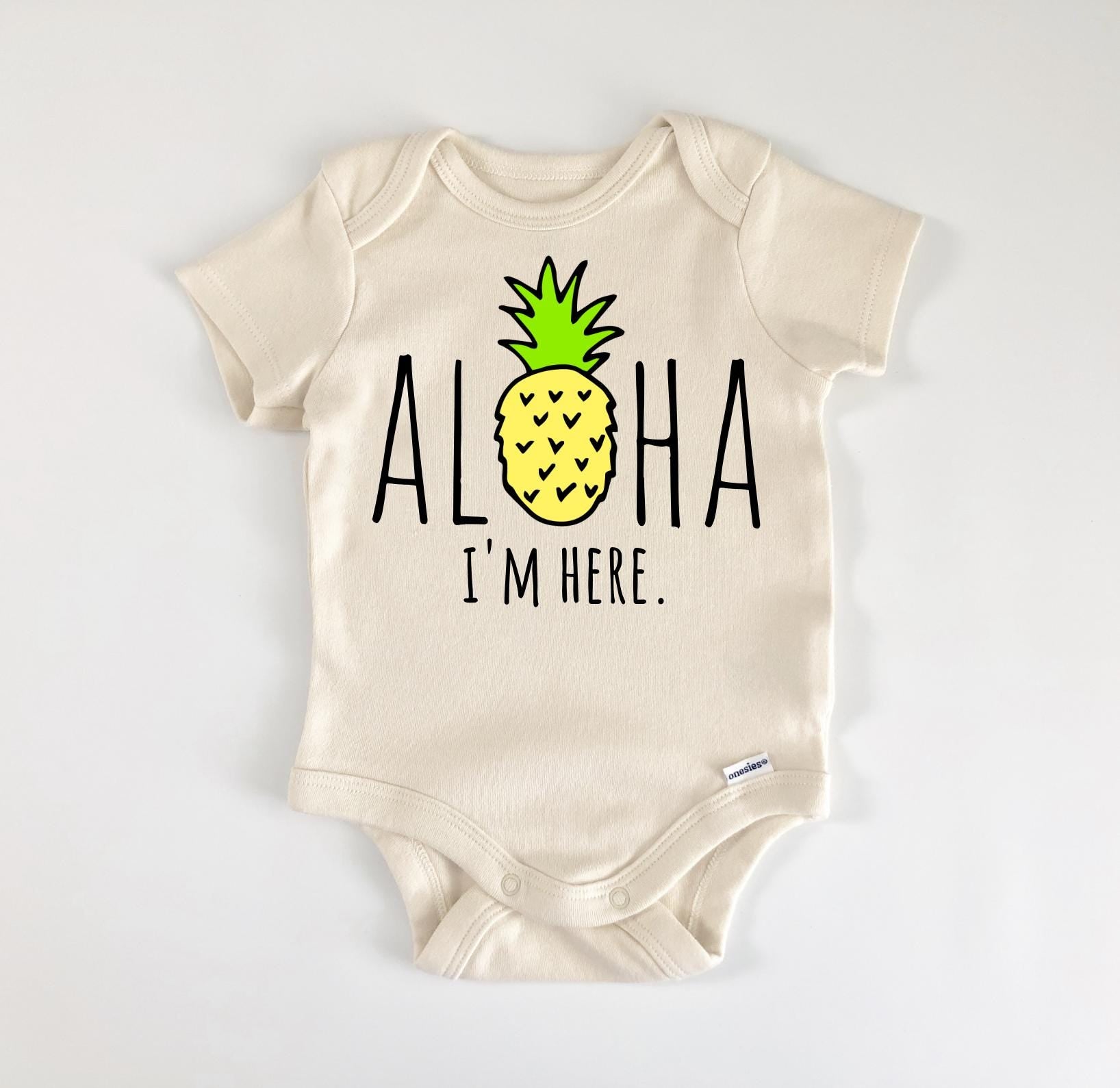 Aloha Pineapple - Baby Boy Girl Clothes Infant Bodysuit Funny Cute Newborn-0