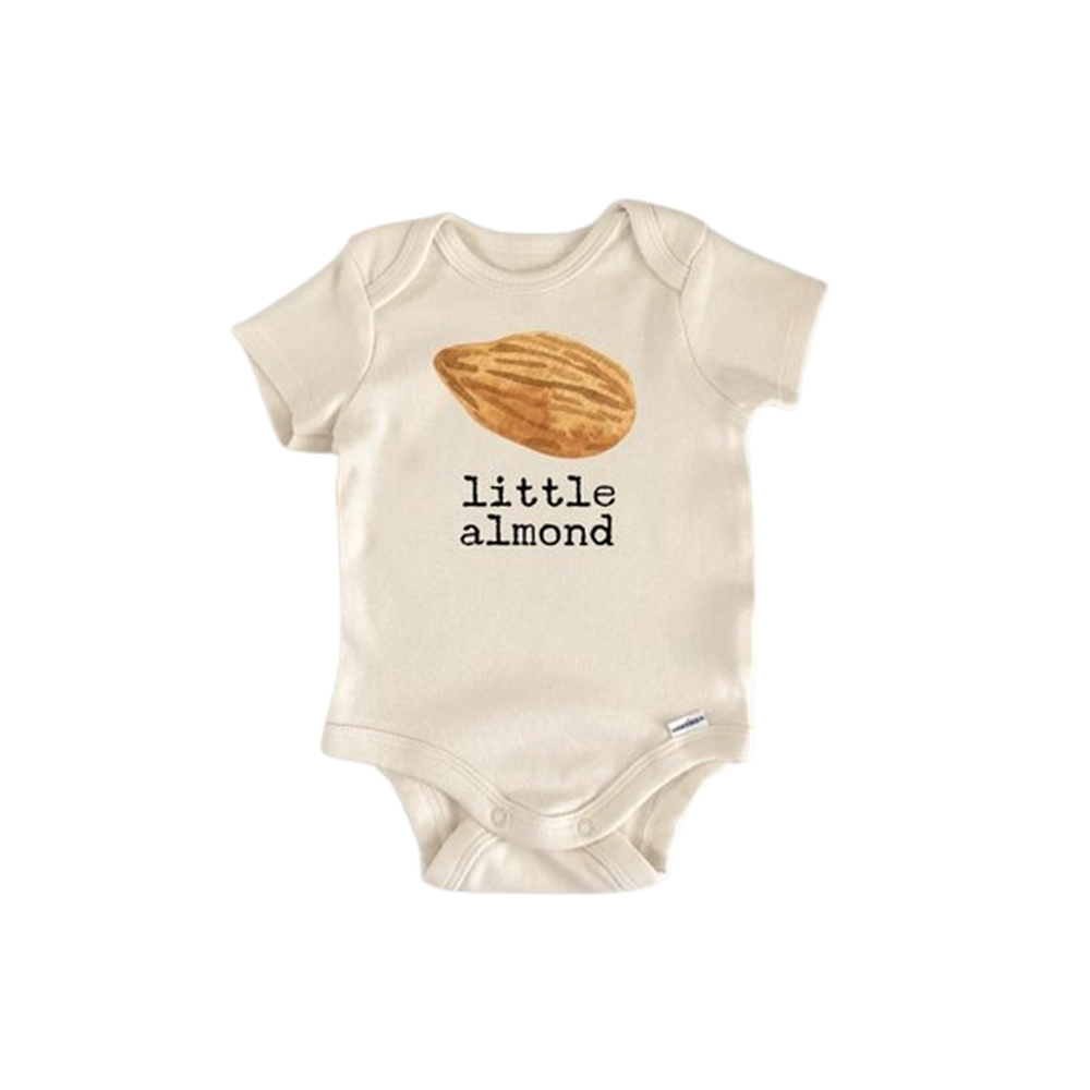 Almond Nut Peanut  - Baby Boy Girl Clothes Infant Bodysuit Funny Cute Newborn-0