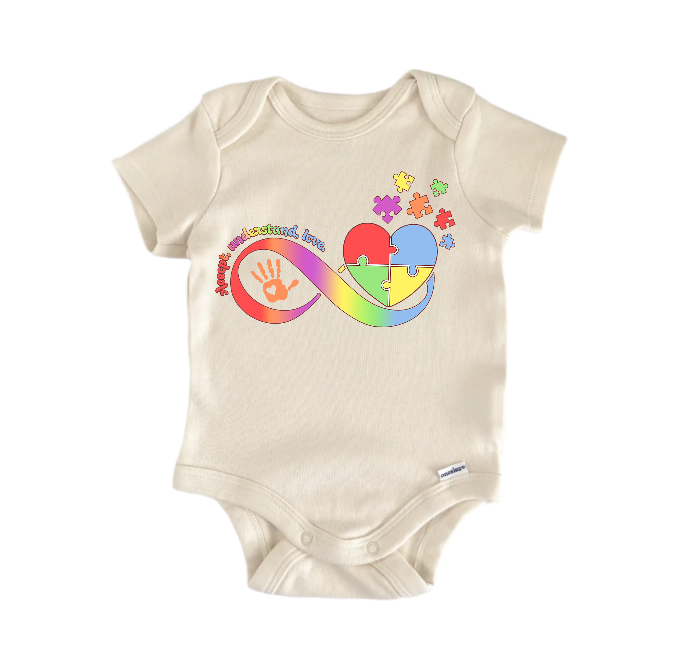 Autism Awareness Understand Love -  Baby Boy Girl Clothes  Bodysuit Funny Cute-0