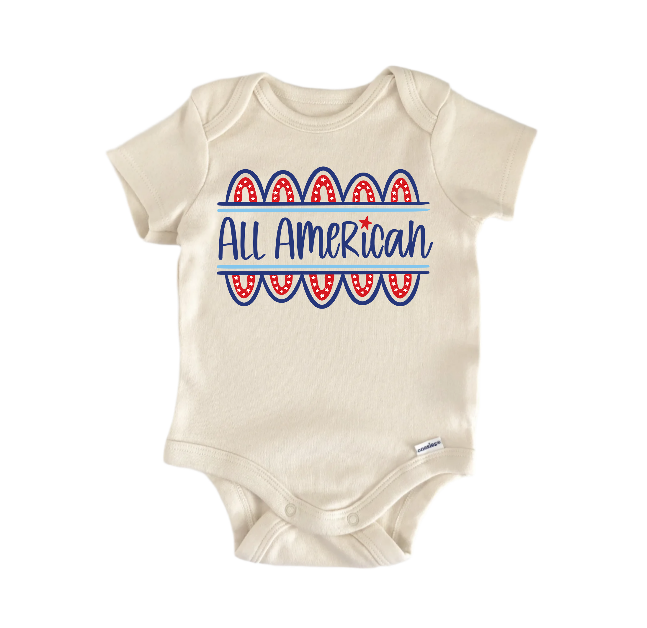 All American July 4th -  Baby Boy Girl Clothes  Bodysuit Funny Cute-0