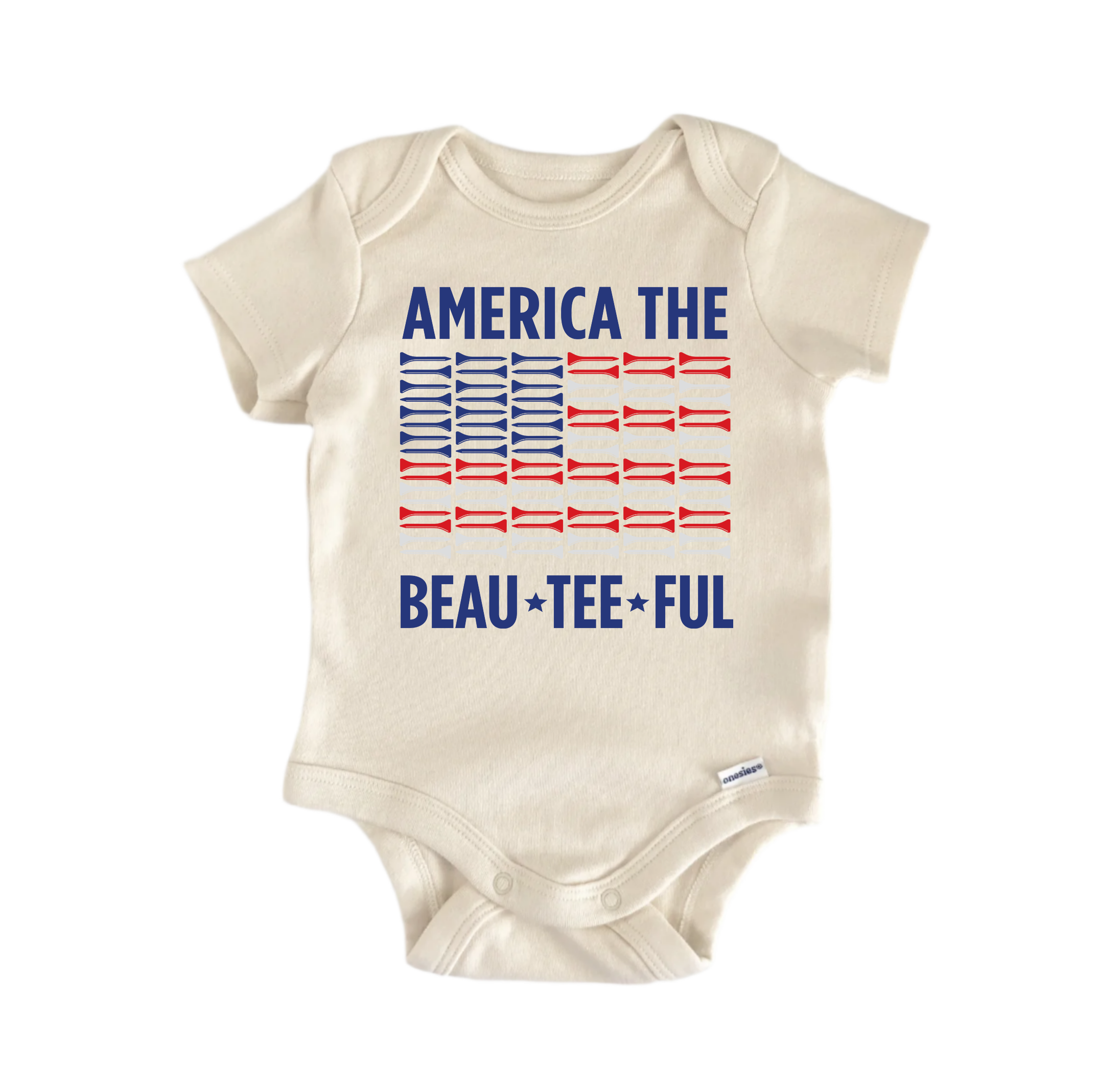 America The Beau July 4th Patriotic -  Baby Boy Girl Clothes  Bodysuit-0