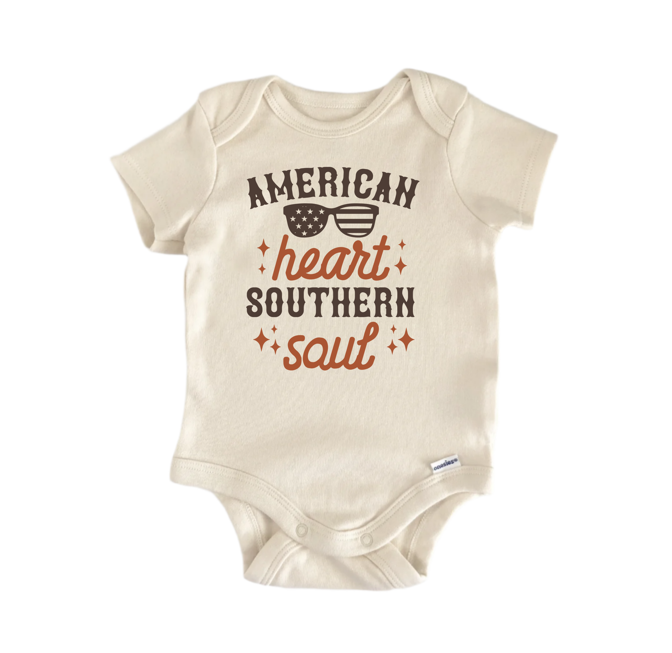 American Heart Southern Soul Country -   Baby Boy Girl Clothes Bodysuit Funny Cute-0
