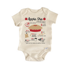 Apple Pie Recipes Baking Fall October - Baby Boy Girl Clothes  Bodysuit Funny Cute-0