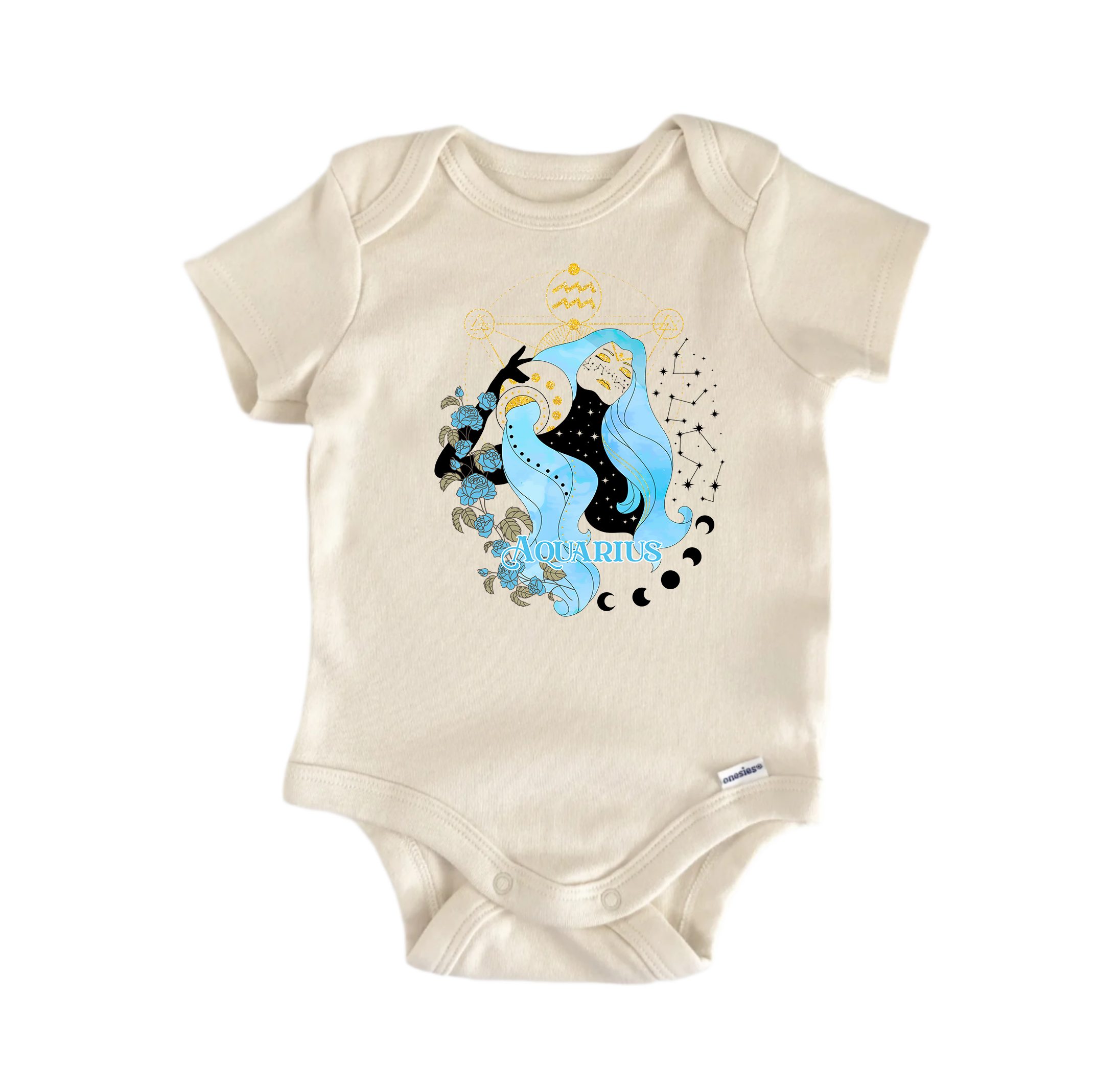 Aquarius Zodiac -  Baby Boy Girl Clothes Infant Bodysuit Funny Cute Newborn-0
