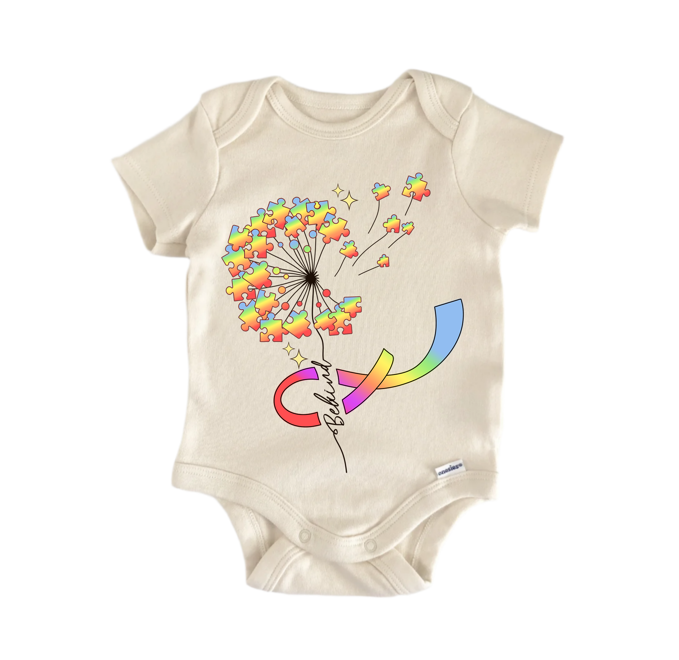 Autism Awareness Bekind Sublimation -  Baby Boy Girl Clothes  Bodysuit Funny Cute-0