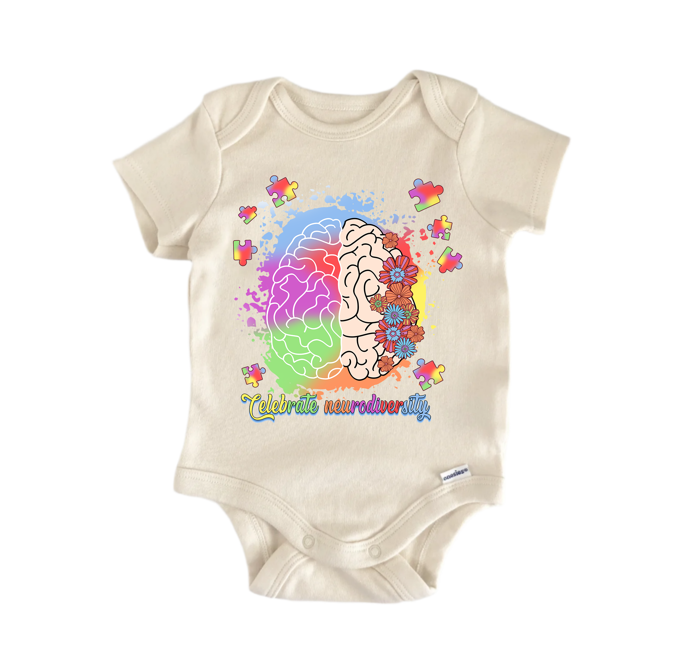 Autism Awareness Celebrate Neurodiversity -  Baby Boy Girl Clothes  Bodysuit Funny Cute-0