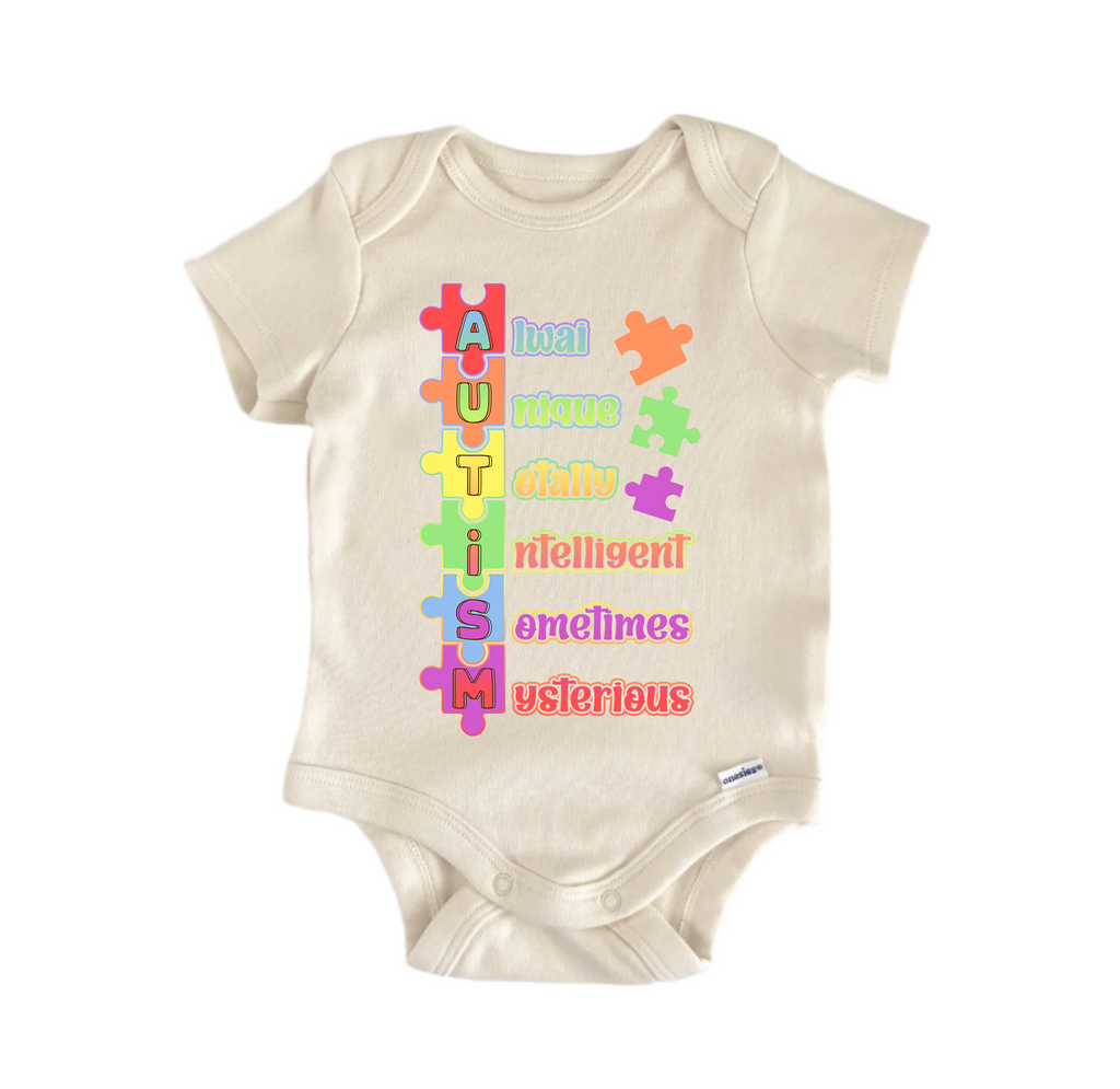 Autism Awareness Embrace Neurodiversity -  Baby Boy Girl Clothes  Bodysuit Funny Cute-0