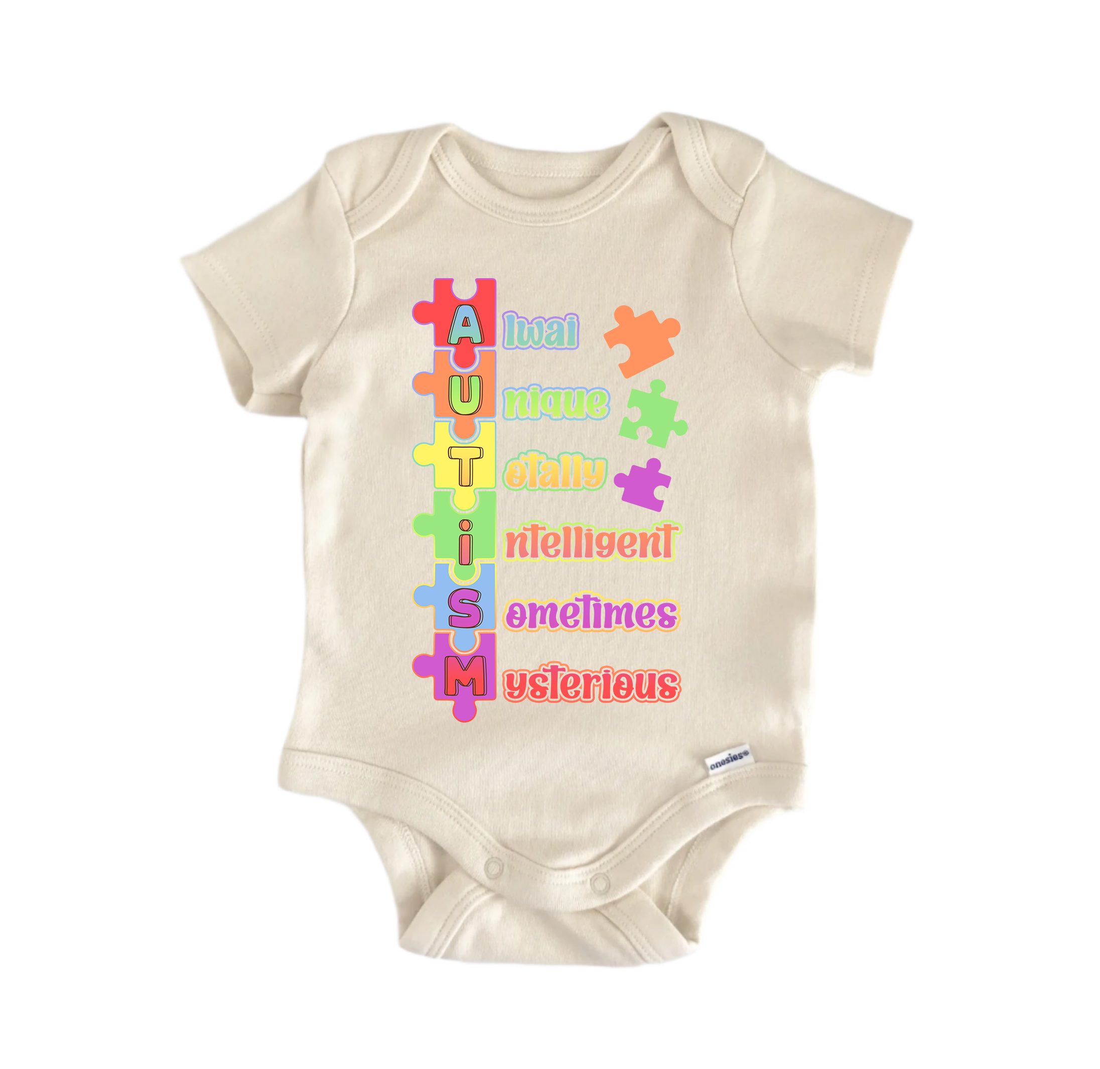Autism Awareness Embrace Neurodiversity -  Baby Boy Girl Clothes  Bodysuit Funny Cute-0