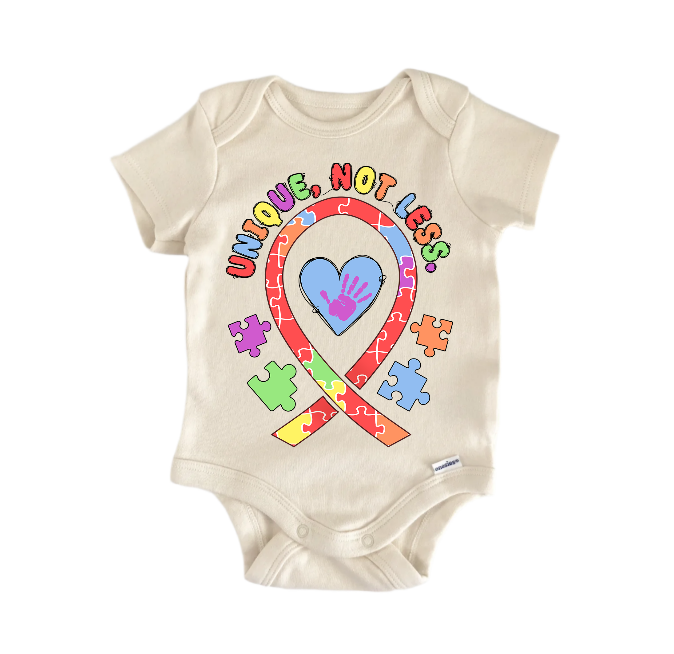 Autism Awareness Sublimation -  Baby Boy Girl Clothes  Bodysuit Funny Cute-0