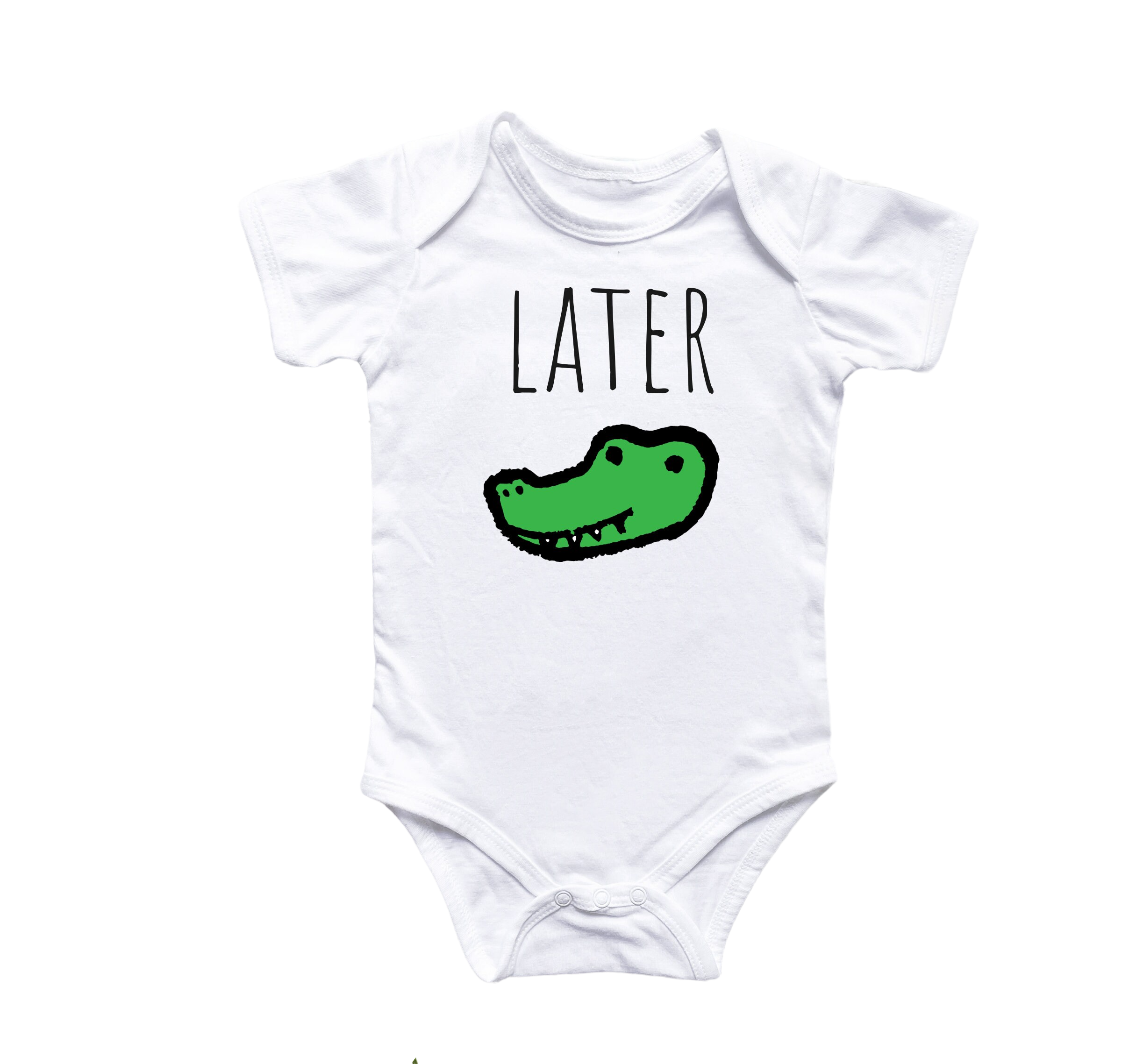 Alligator Reptile - Baby Boy Girl Clothes Infant Bodysuit Funny Cute Newborn-0