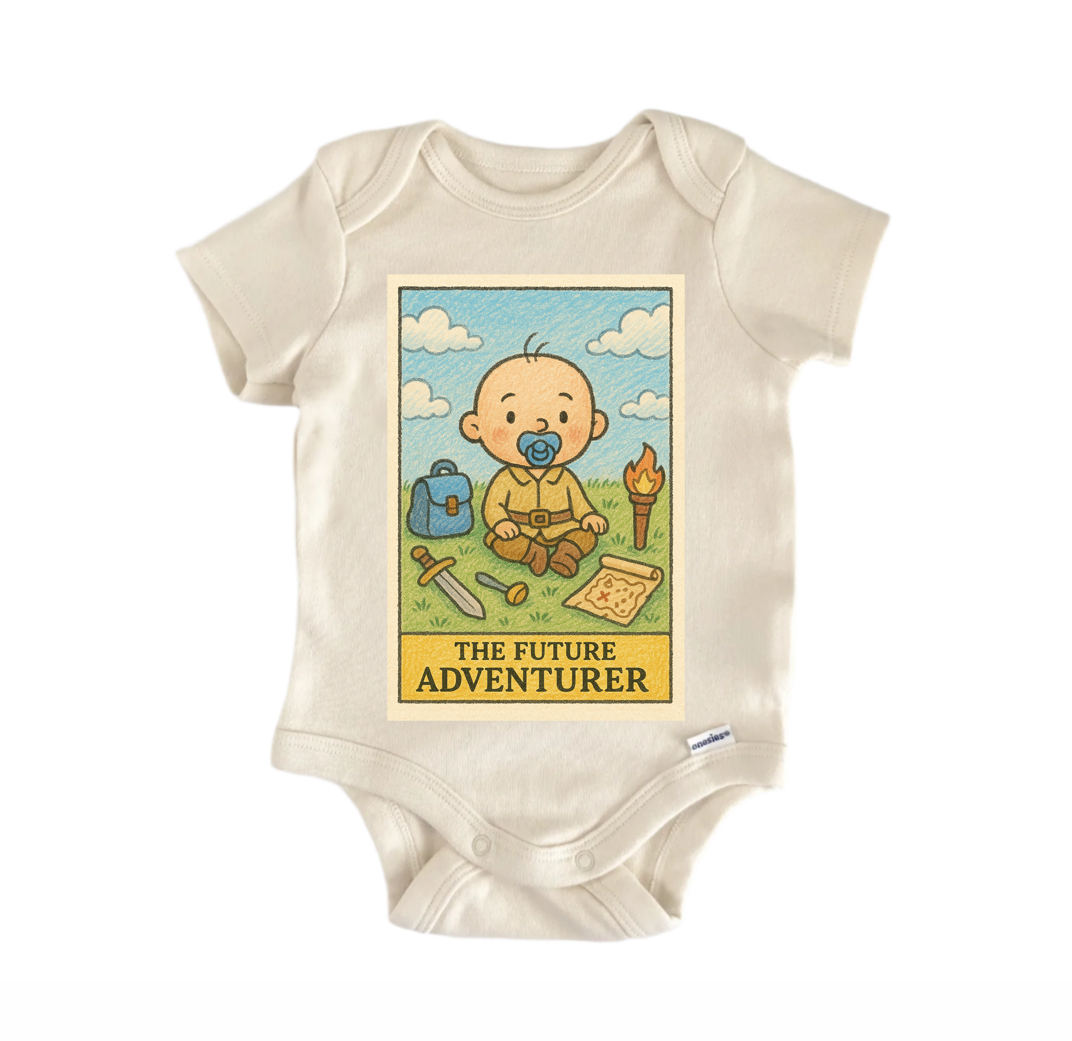 Adventure Tarot - Baby Bodysuit-0