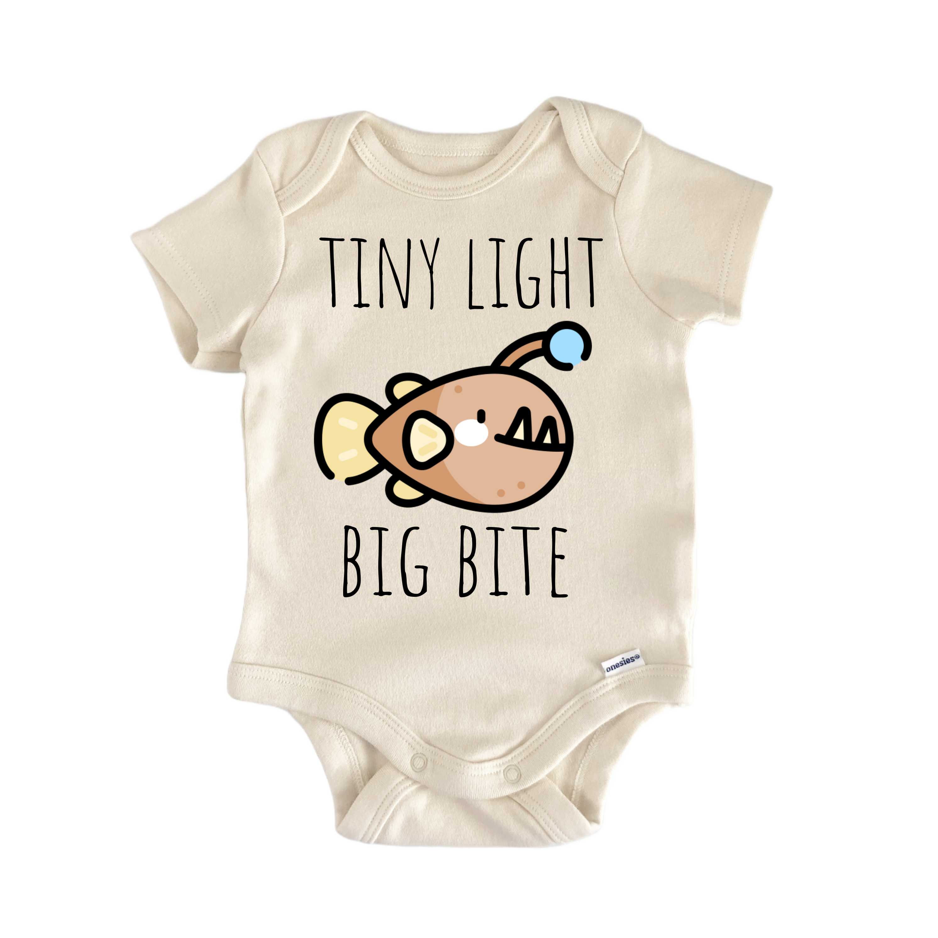 Anglerfish Deepsea Fish Angler - Baby Bodysuit-0