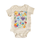 Autism Awareness Puzzle Hippie - Baby Bodysuit-0