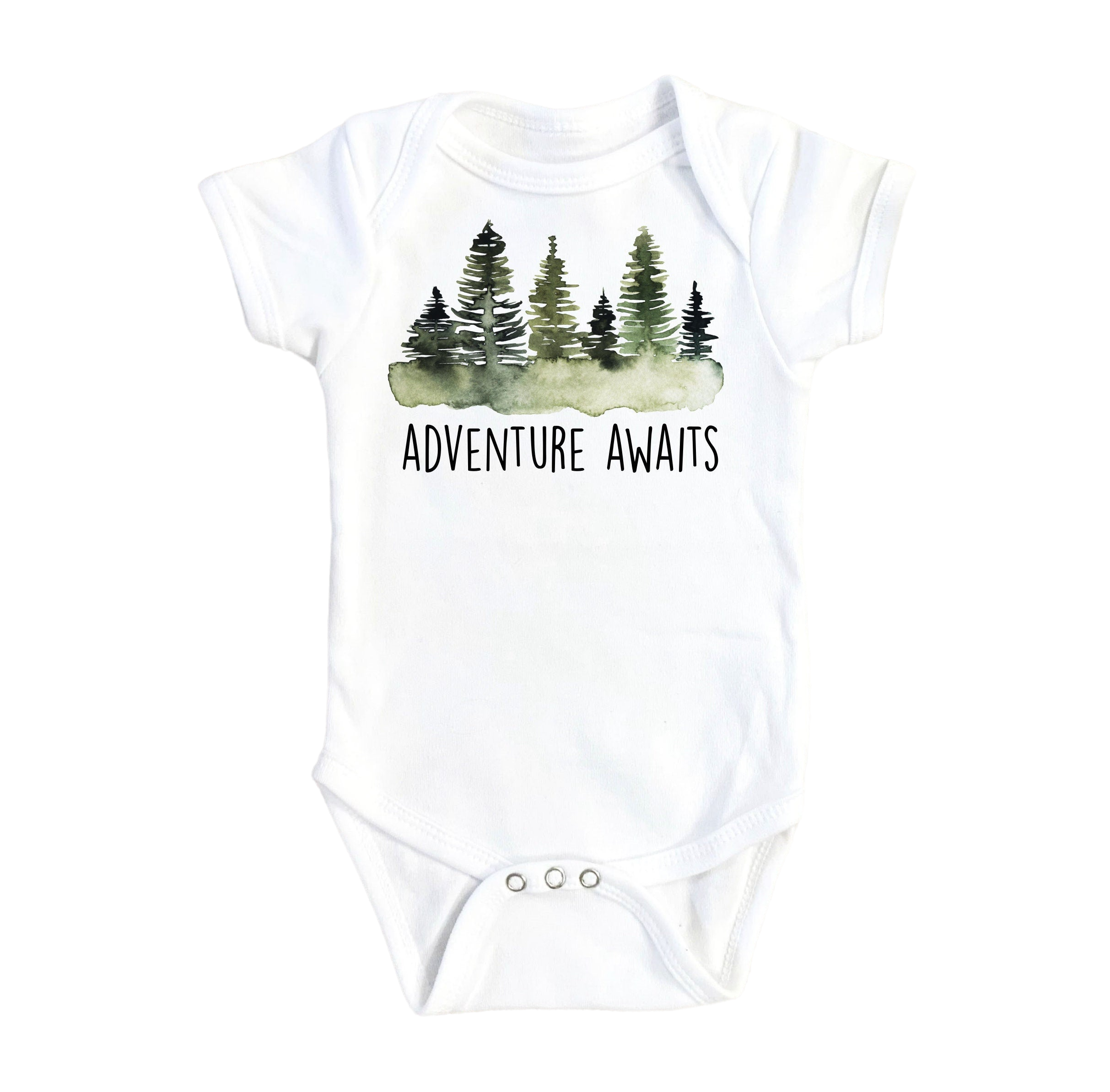 Adventure Awaits Hiking - Baby Boy Girl Clothes Infant Bodysuit Funny Cute Newborn-0