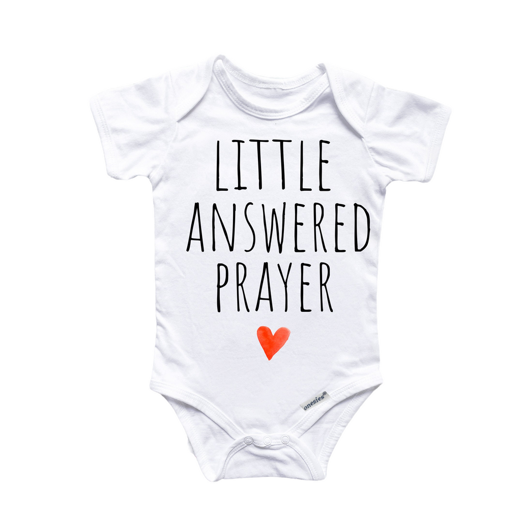 Answered Prayer Religious - Baby Boy Girl Clothes Infant Bodysuit Funny Cute Newborn-0