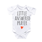 Answered Prayer Religious - Baby Boy Girl Clothes Infant Bodysuit Funny Cute Newborn-0