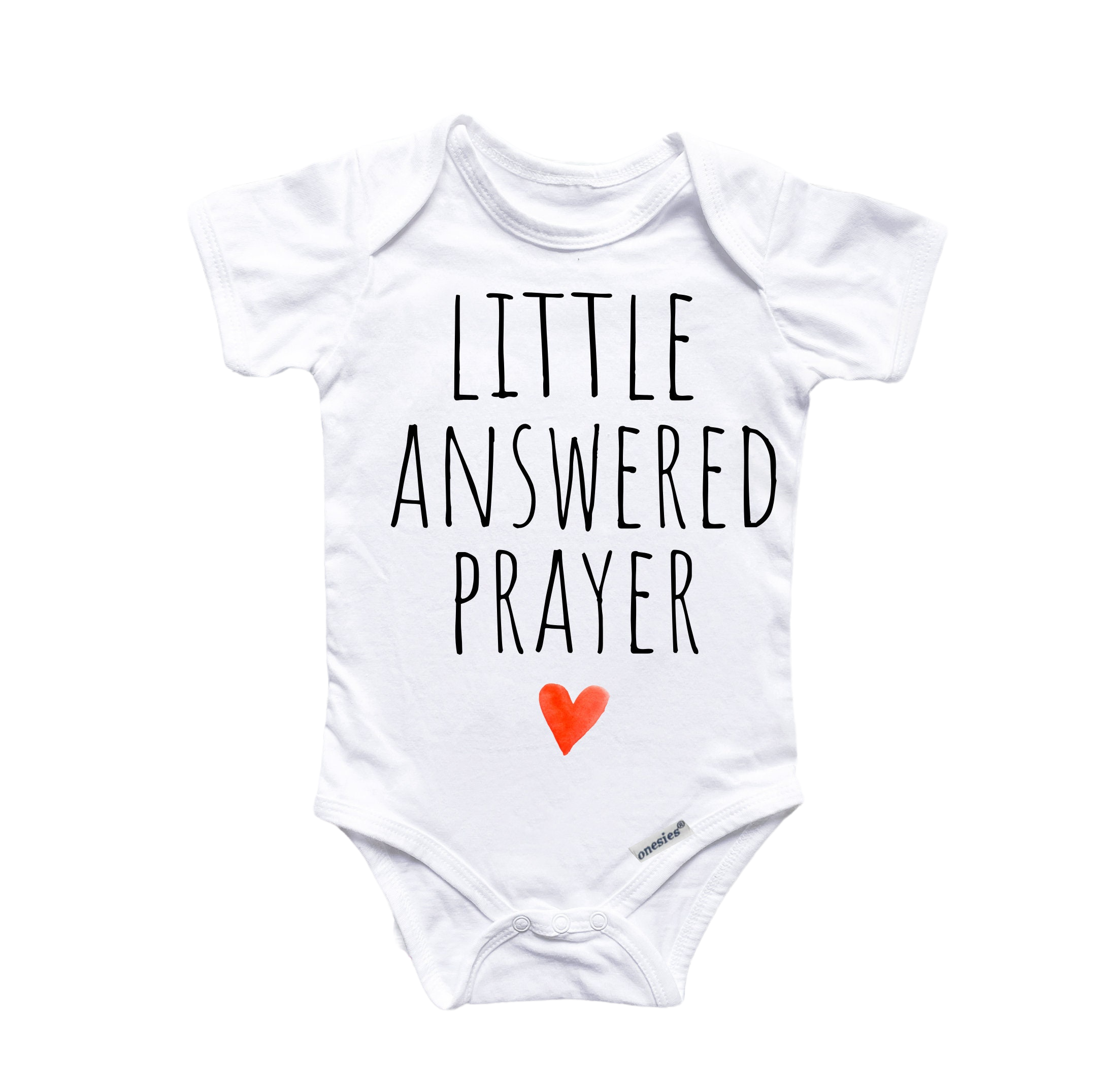Answered Prayer Religious - Baby Boy Girl Clothes Infant Bodysuit Funny Cute Newborn-0