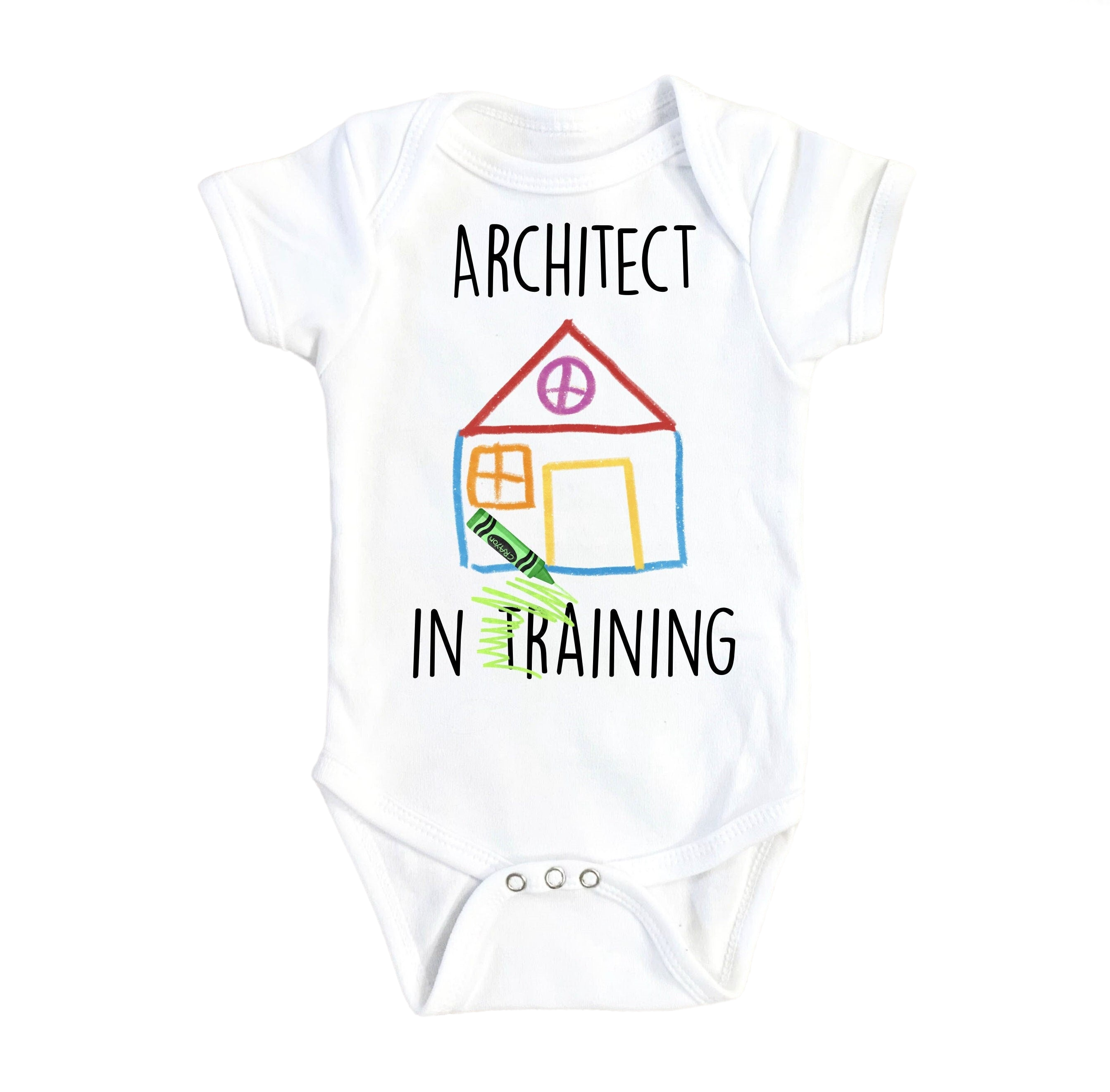 Architect Training - Baby Boy Girl Clothes Infant Bodysuit Funny Cute Newborn-0