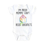 Architect Proof - Baby Boy Girl Clothes Infant Bodysuit Funny Cute Newborn-0