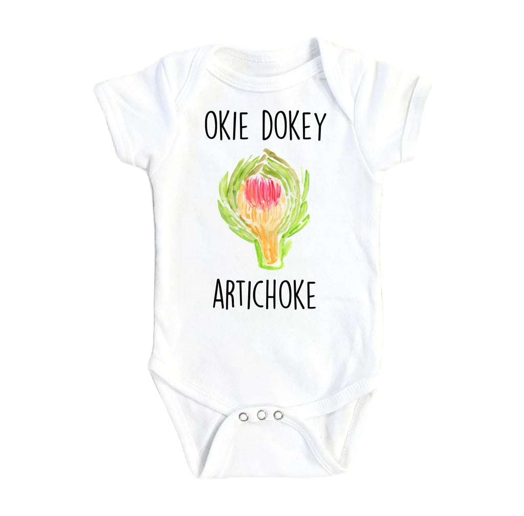 Artichoke Okay Dokie - Baby Boy Girl Clothes Infant Bodysuit Funny Cute Newborn-0