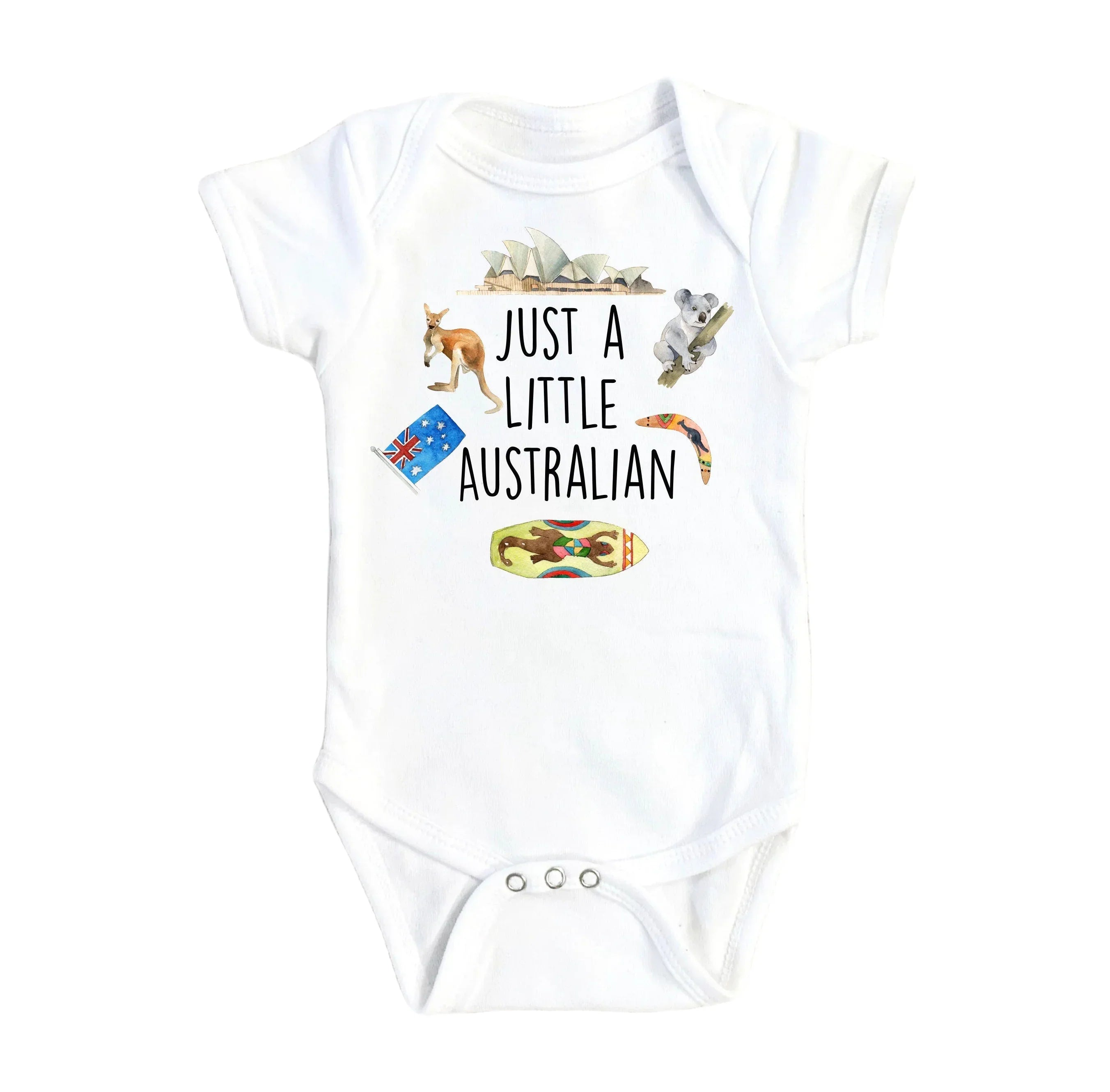 Australian Little - Baby Boy Girl Clothes Infant Bodysuit Funny Cute Newborn-0