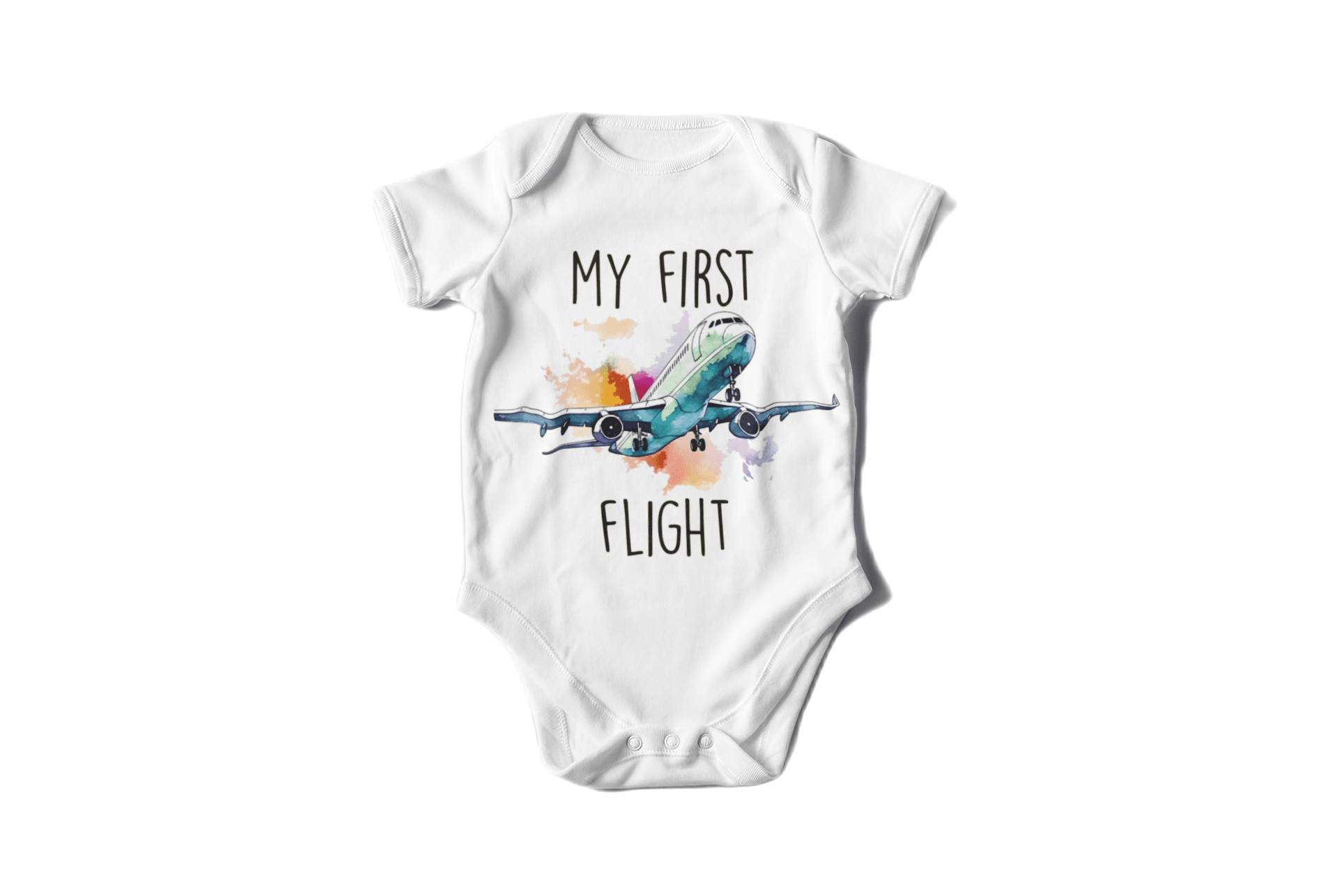 Airplane First Flight - Baby Boy Girl Clothes Infant Bodysuit Funny Cute Newborn-0