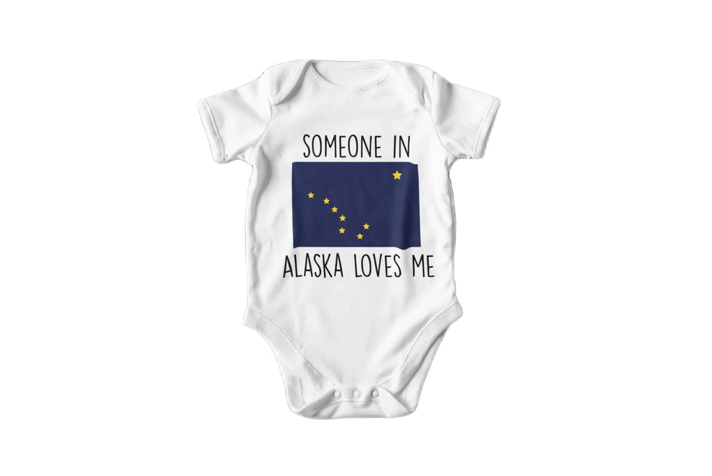 Alaska Flag - Baby Boy Girl Clothes Infant Bodysuit Funny Cute Newborn-0