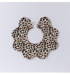 Adorable Simple Pattern Cotton Snap-on Flowers Shaped Bib-13