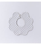 Adorable Simple Pattern Cotton Snap-on Flowers Shaped Bib-8