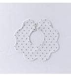 Adorable Simple Pattern Cotton Snap-on Flowers Shaped Bib-9