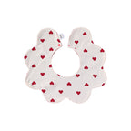 Adorable Simple Pattern Cotton Snap-on Flowers Shaped Bib-1