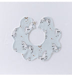 Adorable Simple Pattern Cotton Snap-on Flowers Shaped Bib-6