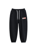 Autumn and Spring New Arrival Modern Casual Kids Versatile Letters and Striped Logo Sportswear Pants-0